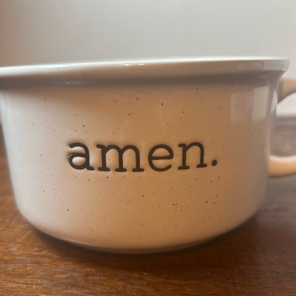 Artisan Collection White AMEN Coffee Tea Ceramicc Mug - Picture 2 of 6